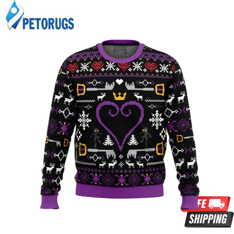 Hearts Kingdom Hearts Ugly Christmas Sweaters