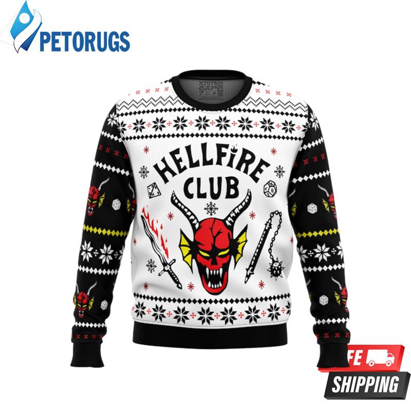 HellFire Club Stranger Things Ugly Christmas Sweaters