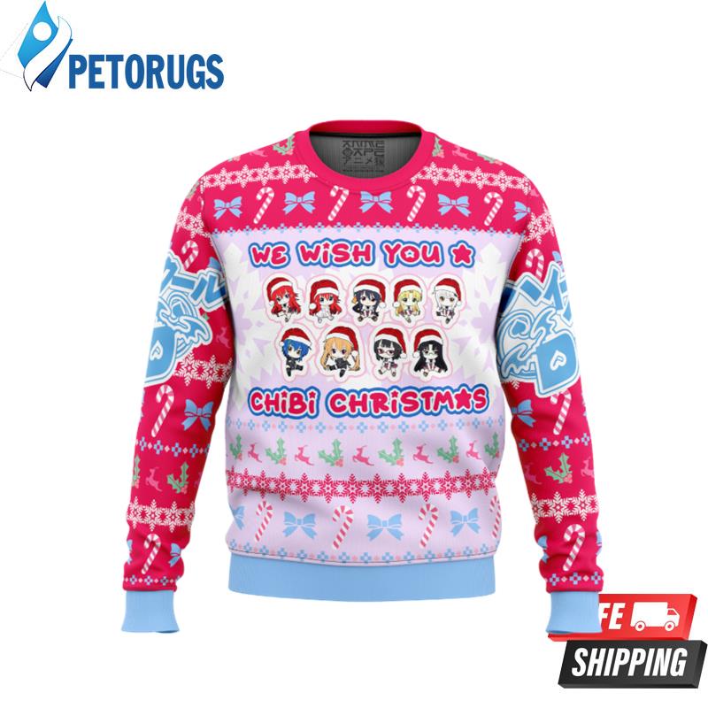 High School DXD Chibi Girls Ugly Christmas Sweaters