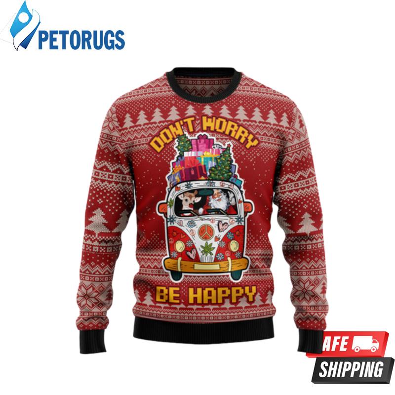 Hippie Car Ugly Christmas Sweaters