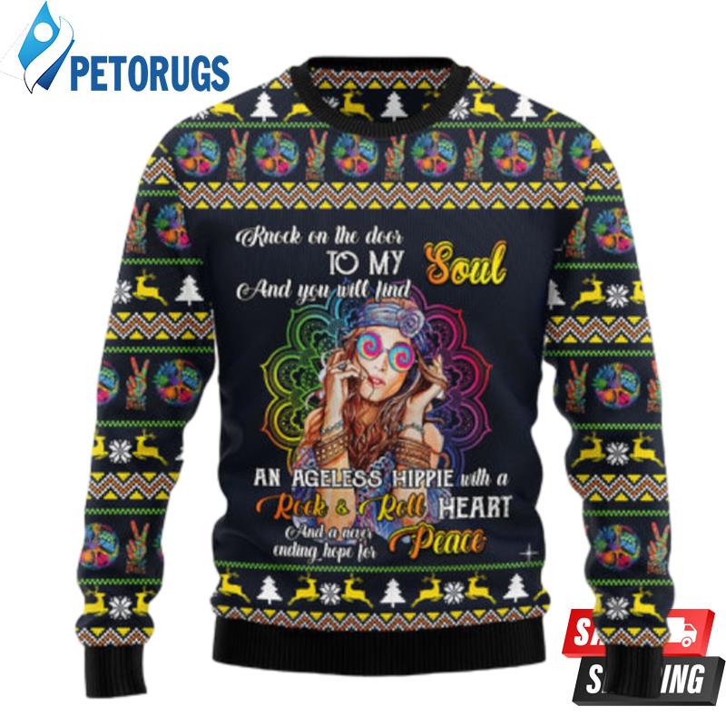 Hippie Girl Ugly Christmas Sweaters