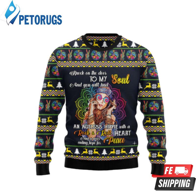 Hippie Girl Ugly Christmas Sweaters