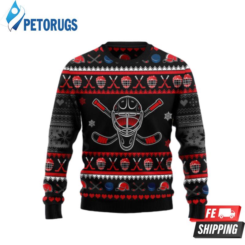 Hockey Puck Christmas Ugly Christmas Sweaters