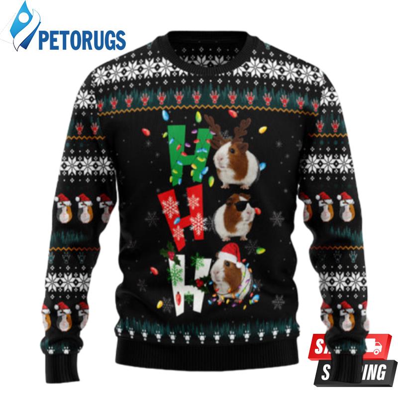 Hohoho Guinea Pig Ugly Christmas Sweaters