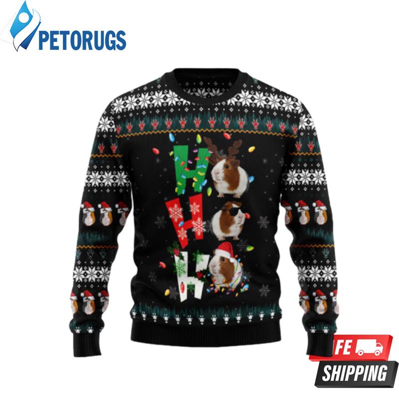 Hohoho Guinea Pig Ugly Christmas Sweaters