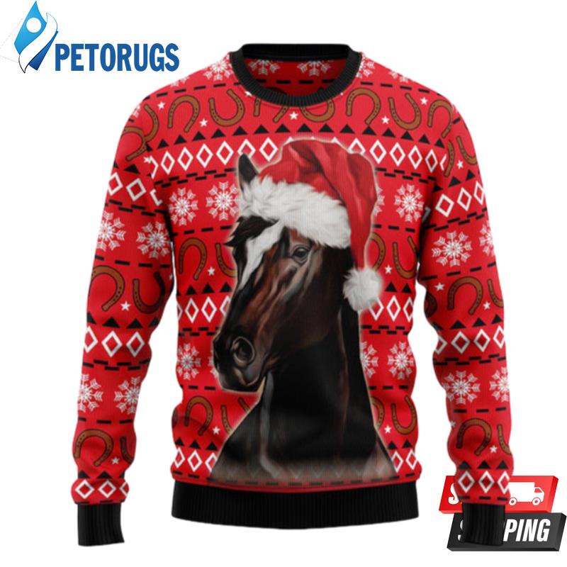 Horse Christmas Pattern Ugly Christmas Sweaters