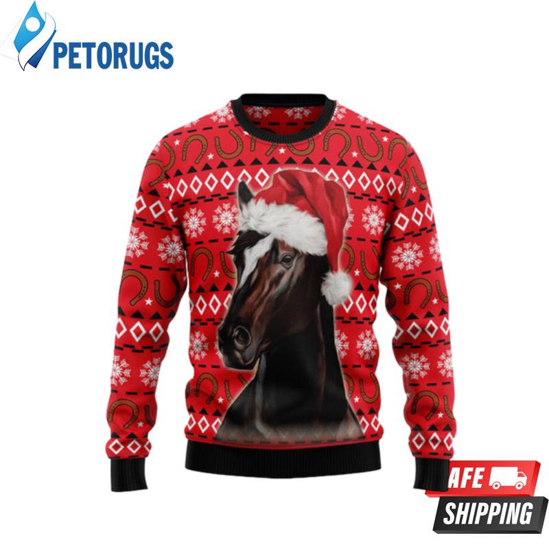 Horse Christmas Pattern Ugly Christmas Sweaters