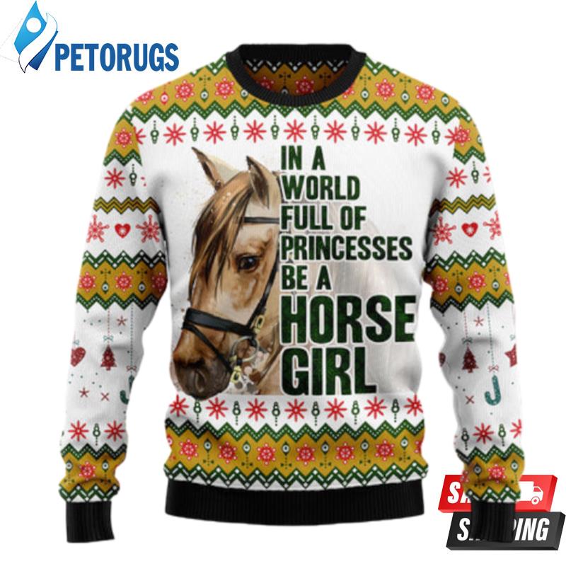 Horse Girl Ugly Christmas Sweaters