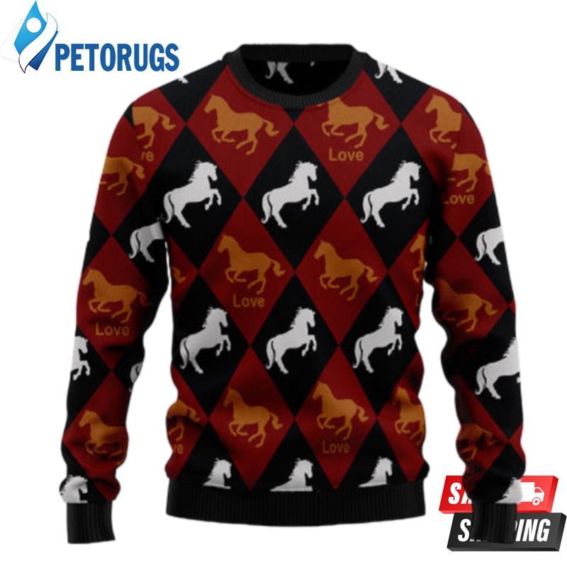 Horse Love Ugly Christmas Sweaters