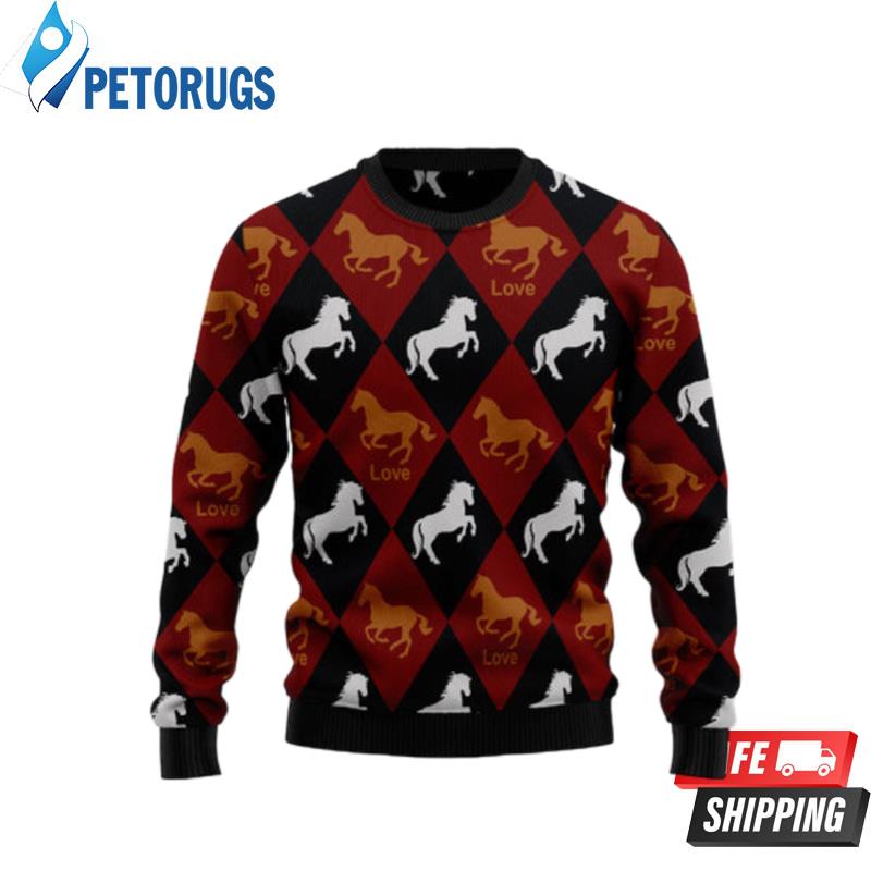 Horse Love Ugly Christmas Sweaters