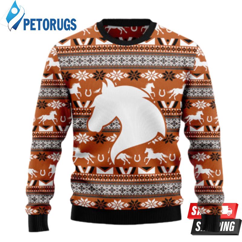 Horse Pattern Ugly Christmas Sweaters