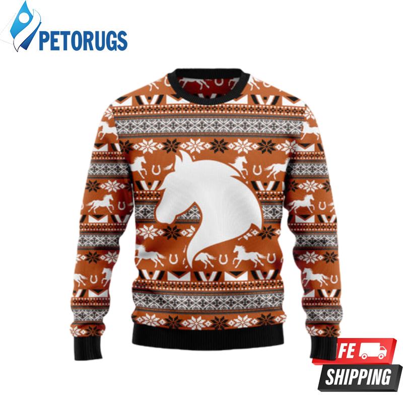 Horse Pattern Ugly Christmas Sweaters