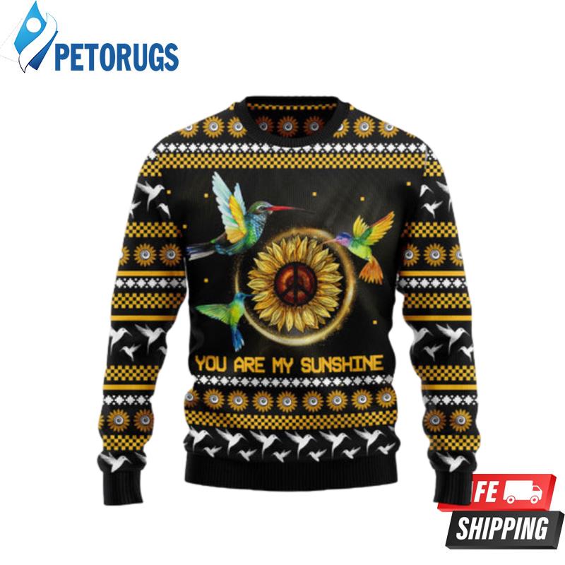 Hummingbird Sunflower Ugly Christmas Sweaters