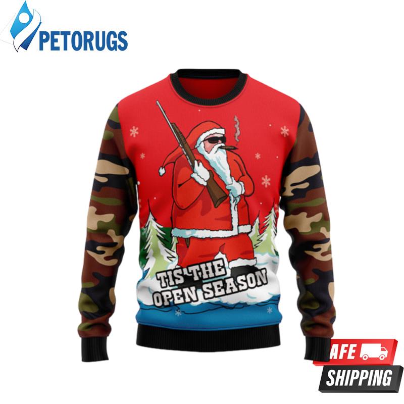 Hunting Santa Christmas Ugly Christmas Sweaters