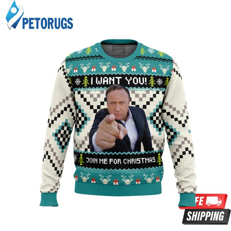 I Want You Alex Jones Ugly Christmas Sweaters