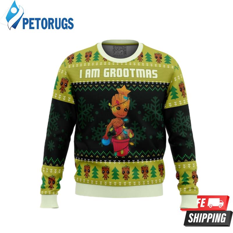 I am Grootmas Guardians of the Galaxy Marvel Ugly Christmas Sweaters
