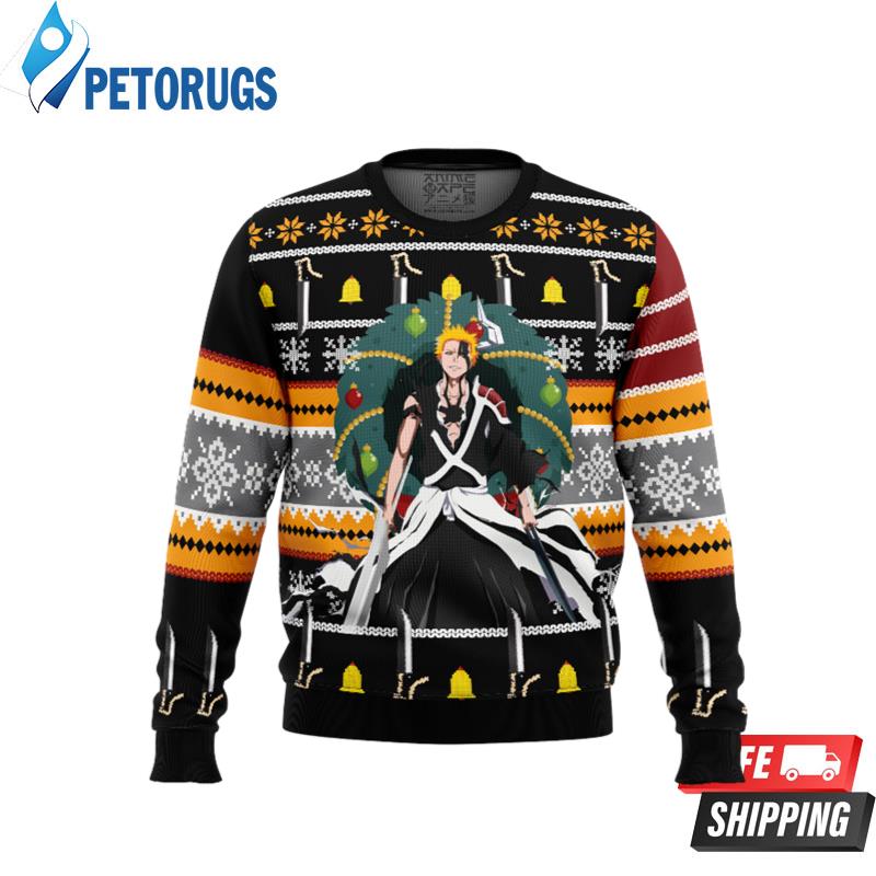 Ichigo True Bankai Bleach Ugly Christmas Sweaters