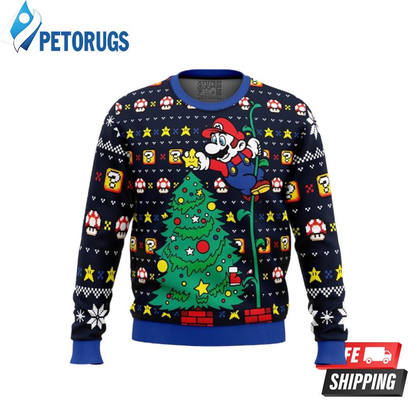 It's a Tree Super Mario Bros. Ugly Christmas Sweaters