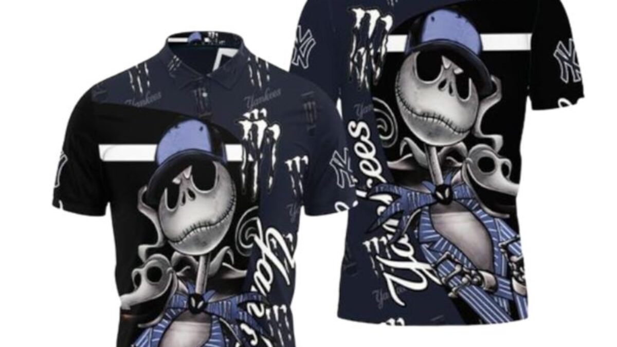 New York Yankees Jack Skellington And Zero Polo Shirt For Sport Fans