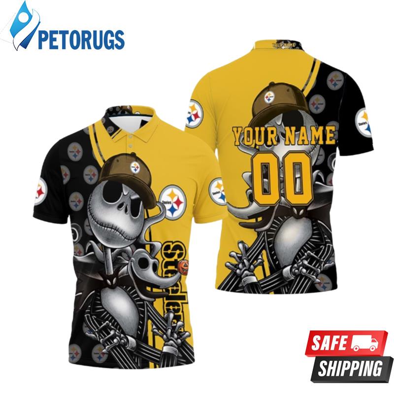 Jack Skellington Pittsburgh Steelers Personalized Polo Shirts