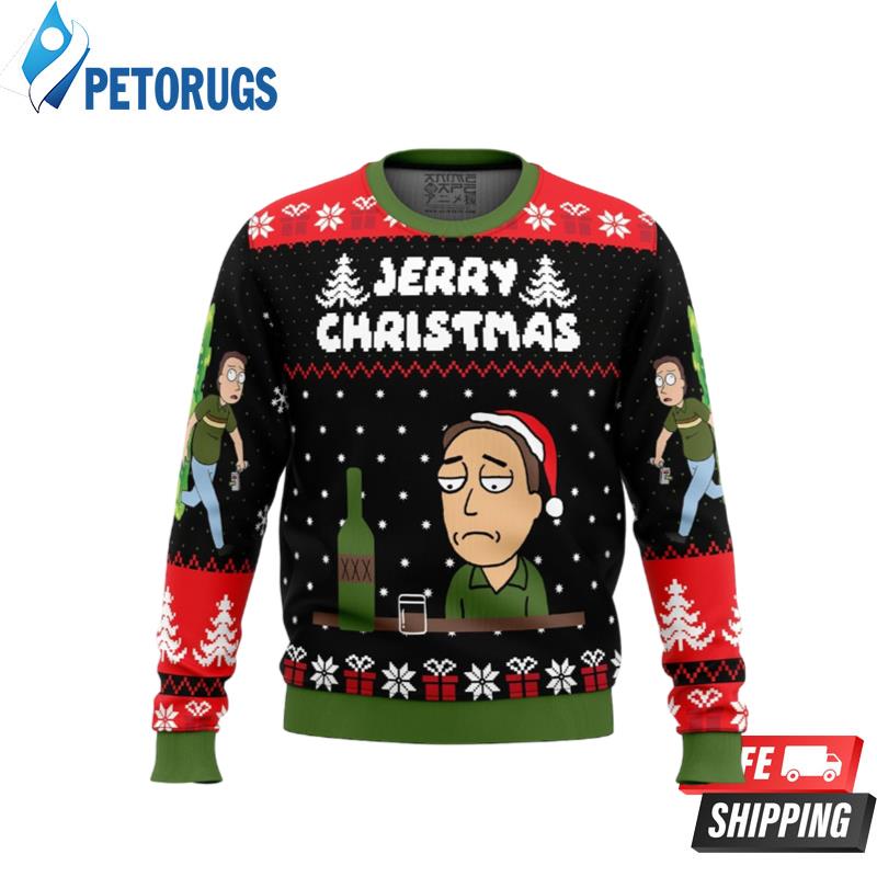 Jerry Christmas Rick and Morty Ugly Christmas Sweaters