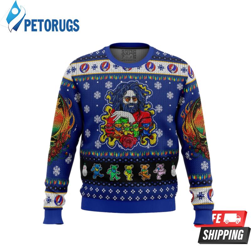 Jerry Garcia Grateful Dead Ugly Christmas Sweaters