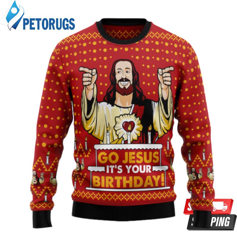 JessusS Birthday Ugly Christmas Sweaters