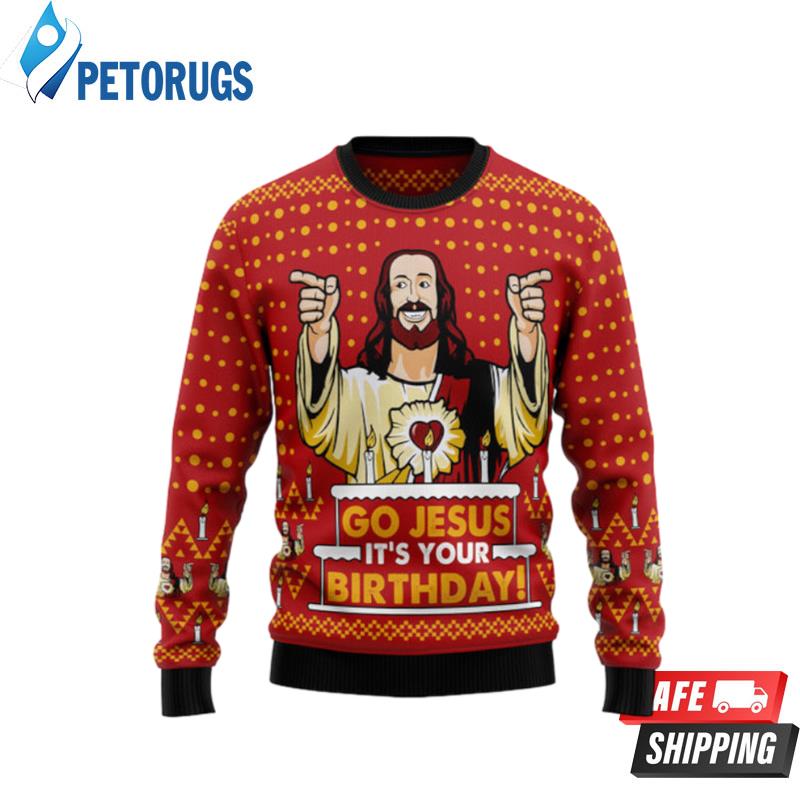 JessusS Birthday Ugly Christmas Sweaters