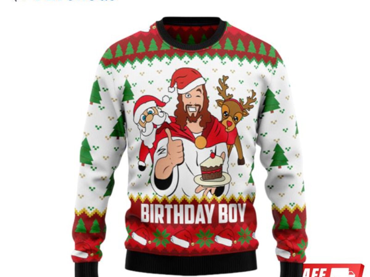 Ugly sweater birthday clearance boy