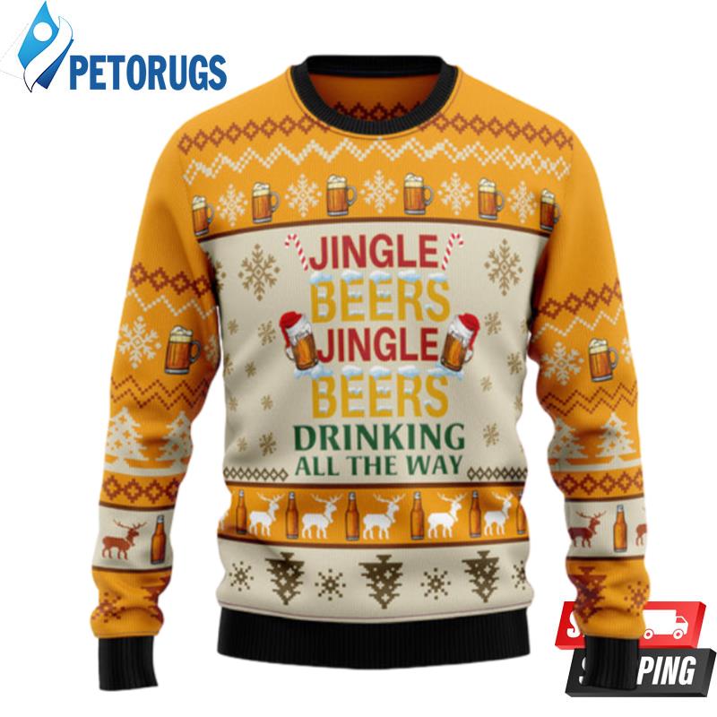 Jingle Beer Ugly Christmas Sweaters
