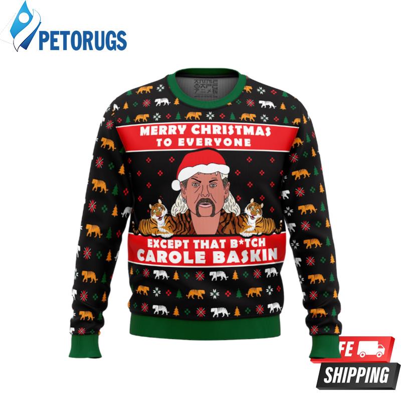 Joe Exotic Tiger King Ugly Christmas Sweaters