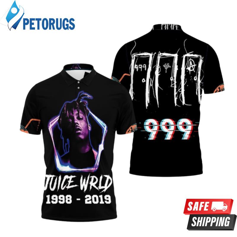 Juice Wrld 999 Neon Color Rap Hip Hop Polo Shirts
