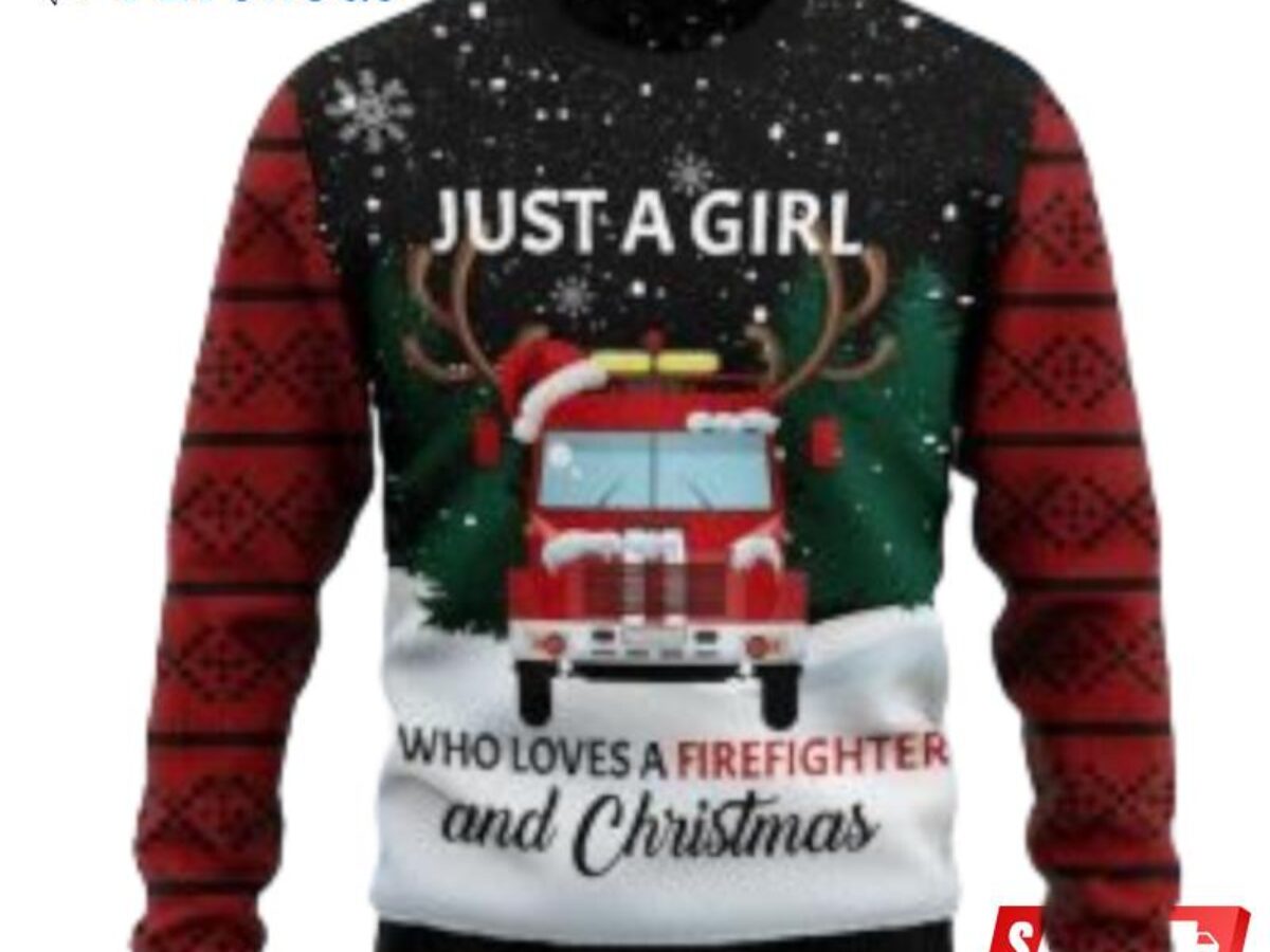 Fireman ugly christmas on sale sweater