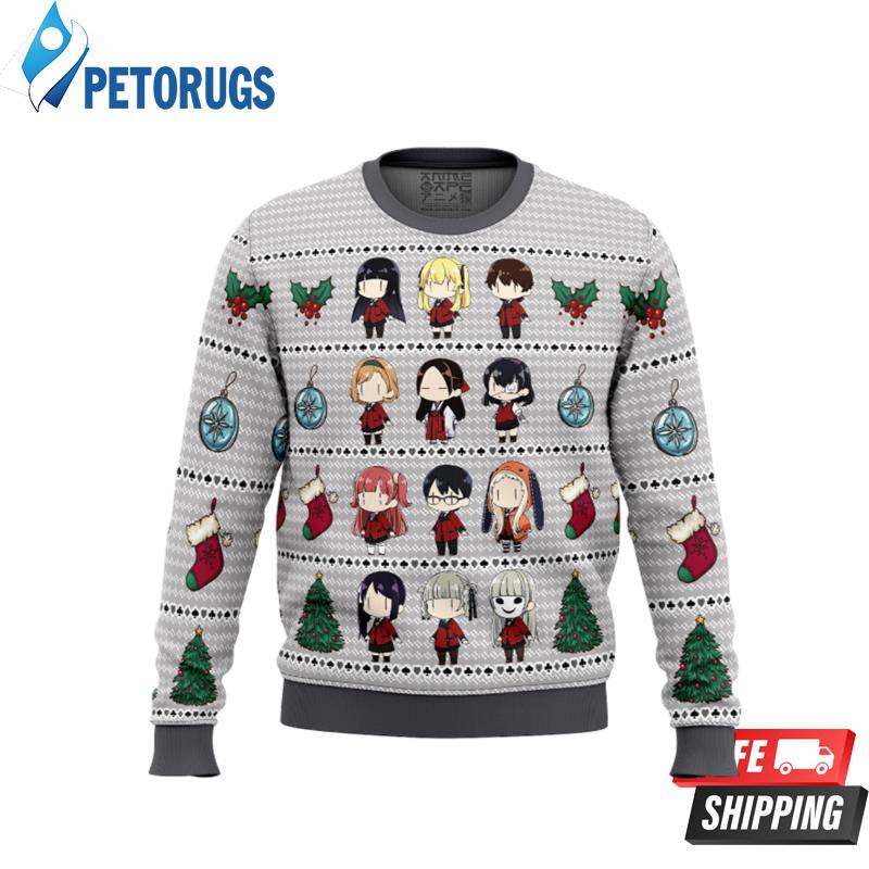 Kakegurui Chibi Gamblers Ugly Christmas Sweaters