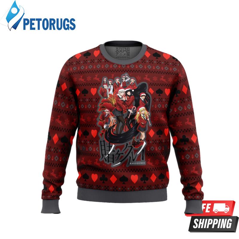 Kakegurui Hyakkaou Private Academy Ugly Christmas Sweaters