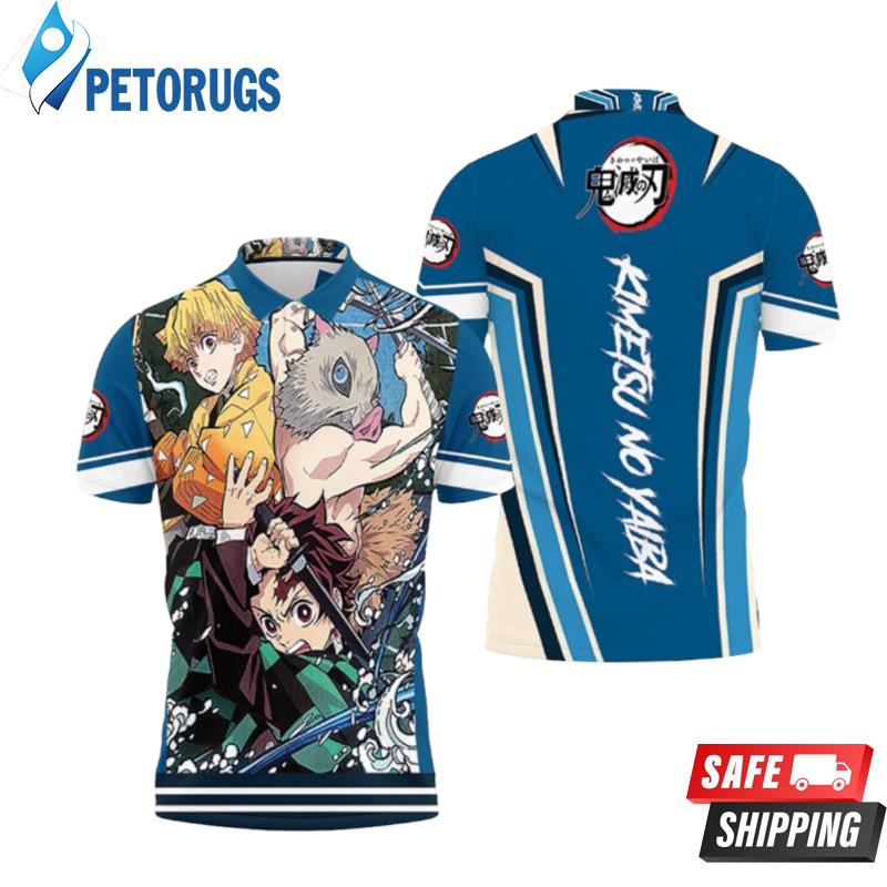 Kamado Tanjiro Agatsuma Zenitsu Hashibira Inosuke Kimetsu No Yaiba Polo Shirts