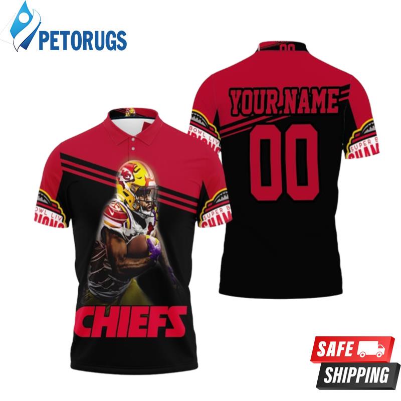 Kansas City Chiefs 26 Edwards Helaire Superbowl Champions Personalized Polo Shirts