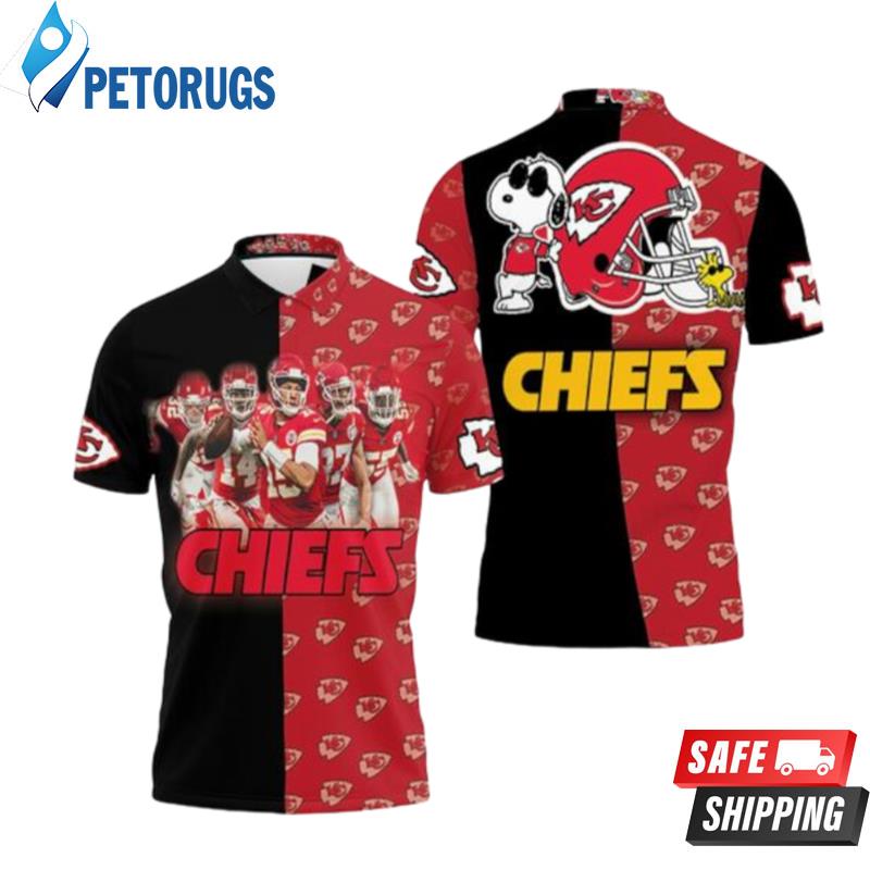 Kansas City Chiefs Afc West Division Champions 2021 Super Bowl Snoopy Fan Polo Shirts