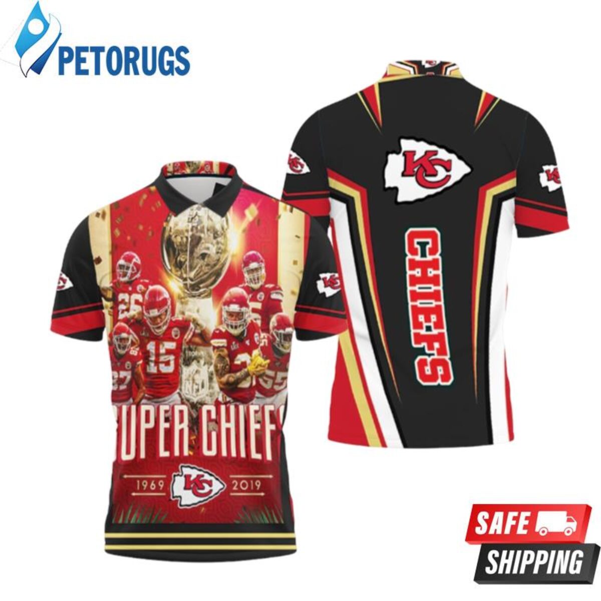 Kansas City Chiefs Champions Afc West Division Super Bowl 2021 Polo Shirts  - Peto Rugs