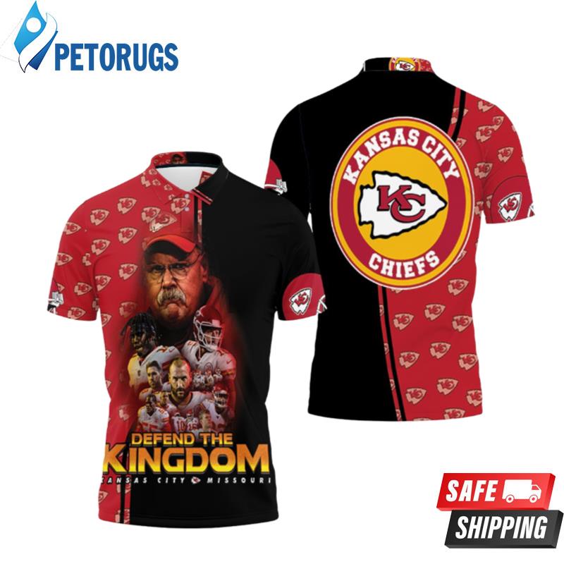 Kansas City Chiefs Defend The Kingdon Afc West Division Champions Super Bowl 2021 Polo Shirts