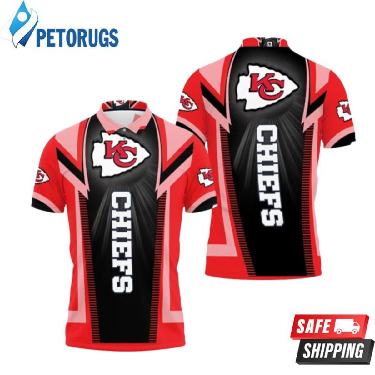 KANSAS CITY CHIEFS DOG SHIRT, PET SHIRT, MADE IN U.S.A.