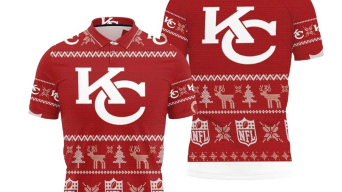 NFL Kansas City Chiefs Golden Skull Christmas Ugly Sweater