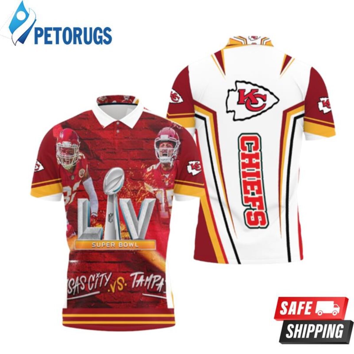 Kansas City Chiefs Super Bowl 2021 Afc West Division Champions Polo Shirts  - Peto Rugs