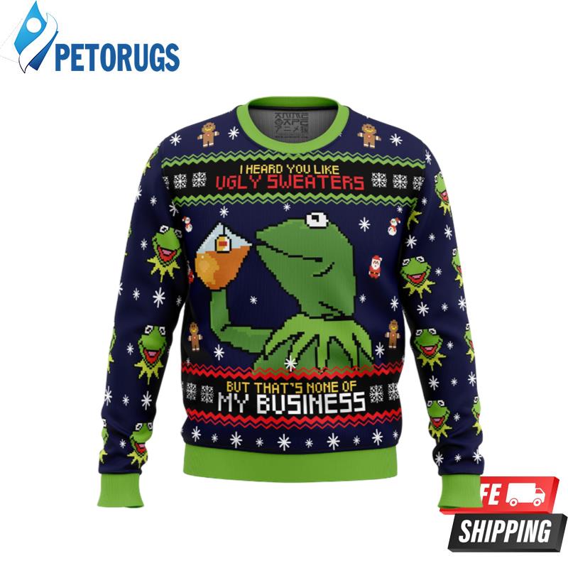 Kermit the Frog Ugly Christmas Sweaters