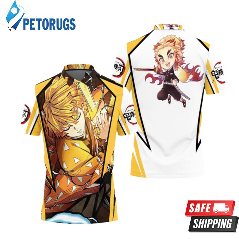 Kimetsu No Yaiba Agatsuma Zenitsu Polo Shirts