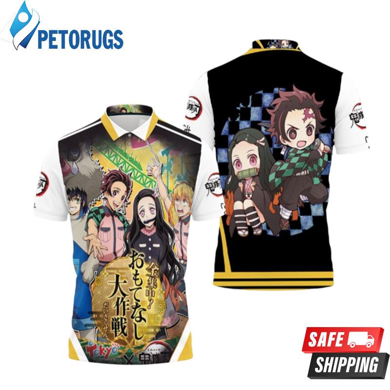 Kimetsu No Yaiba Festival Costume Polo Shirts