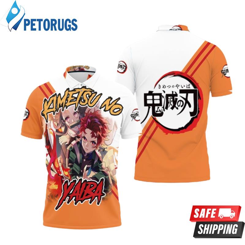 Kimetsu No Yaiba Kamado Tanjiro Kamado Nezuko Fire Polo Shirts