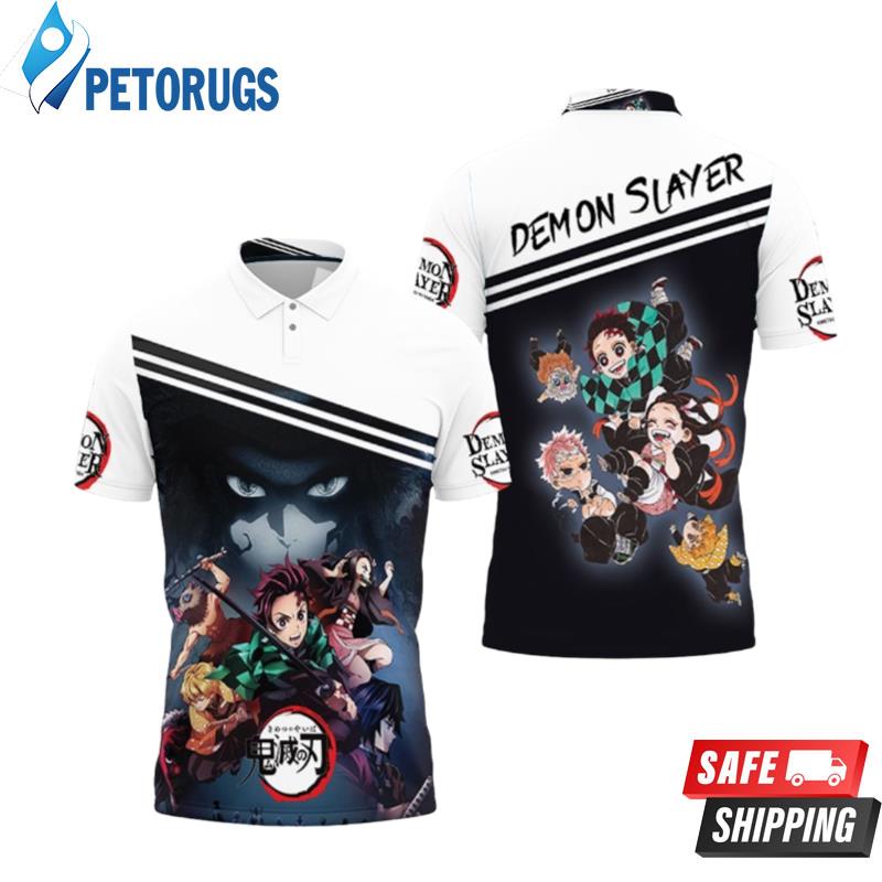 Kimetsu No Yaiba Team Nezukko Tanjiro Inosuke Polo Shirts