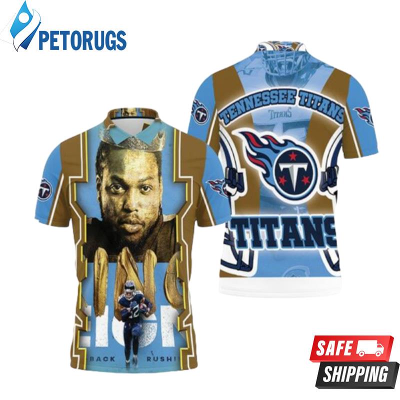 King Derrick Henry #22 Tennessee Titans Super Bowl 2021 Afc South Division Champions Polo Shirts