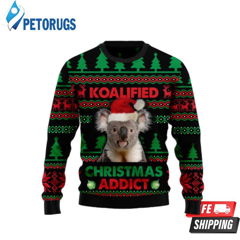 Koala Koalified Christmas Addict Ugly Christmas Sweaters Peto Rugs